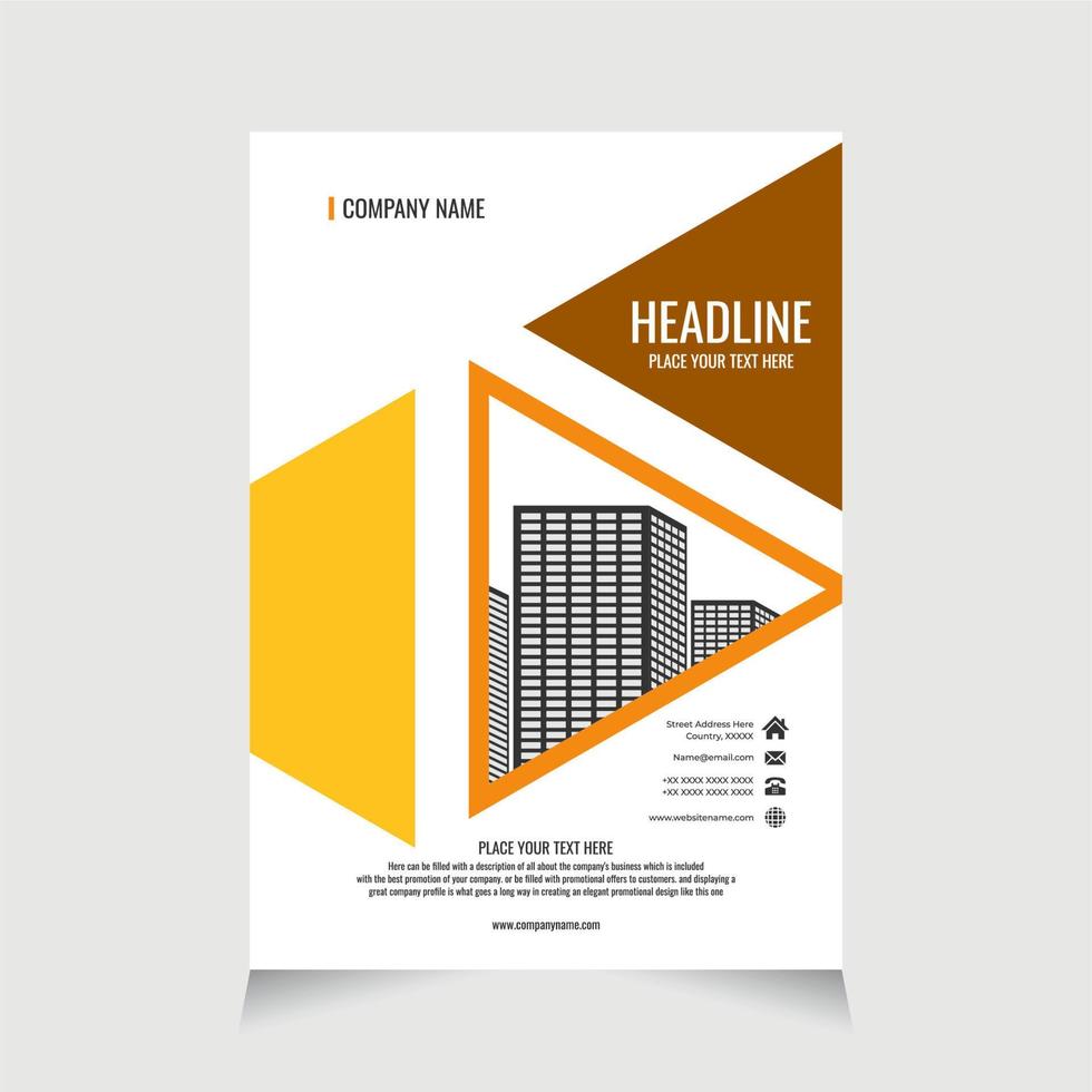 Design flyer template elegant for promotion brochure, flyer promotion, brochure promotion vector