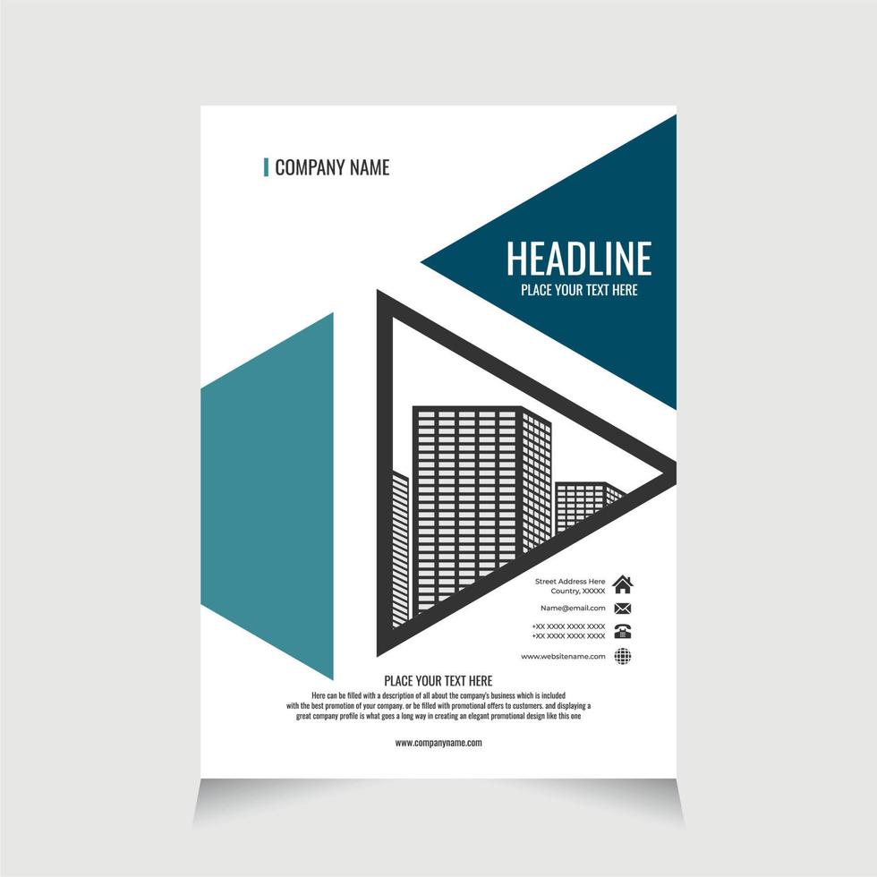 Design flyer template elegant for promotion brochure, flyer promotion, brochure promotion vector