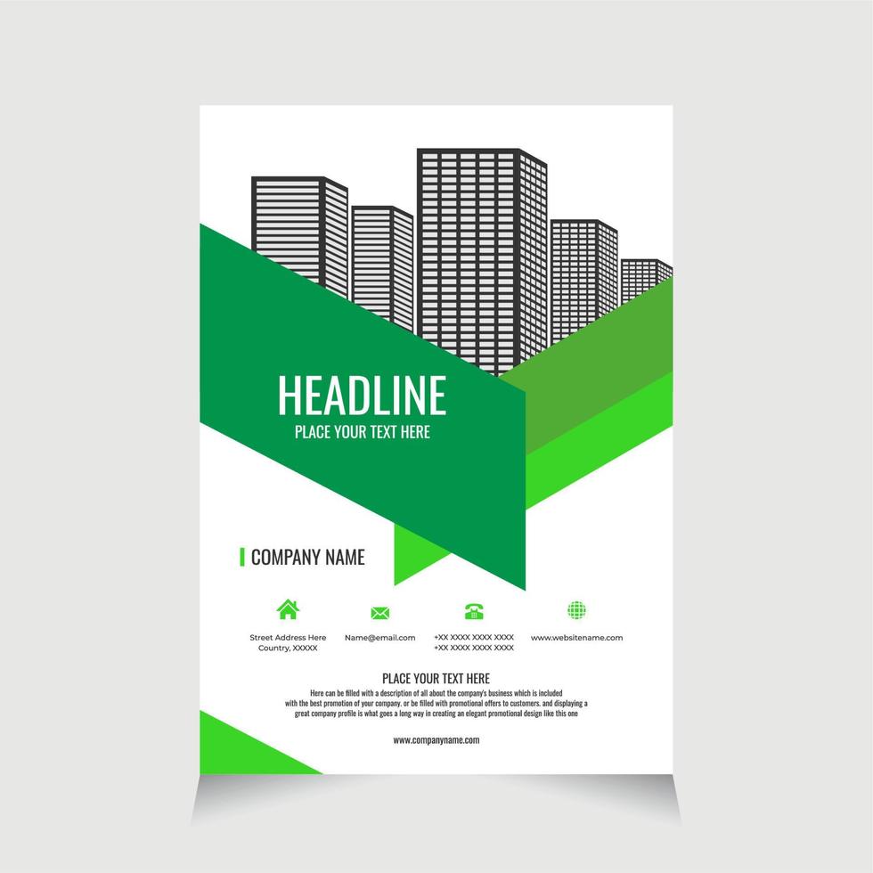 Design flyer template elegant for promotion brochure, flyer promotion vector
