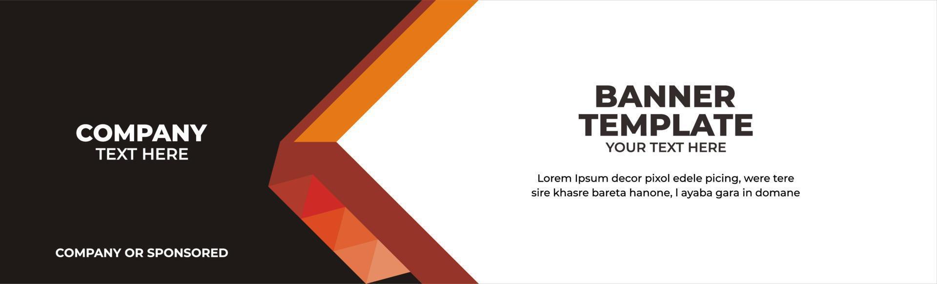 Abstract banner landscape design template. banner template, advertising, banner, banners corporate, banners iklan, shop board, banner luxury, banners shop, billboard design placard vector