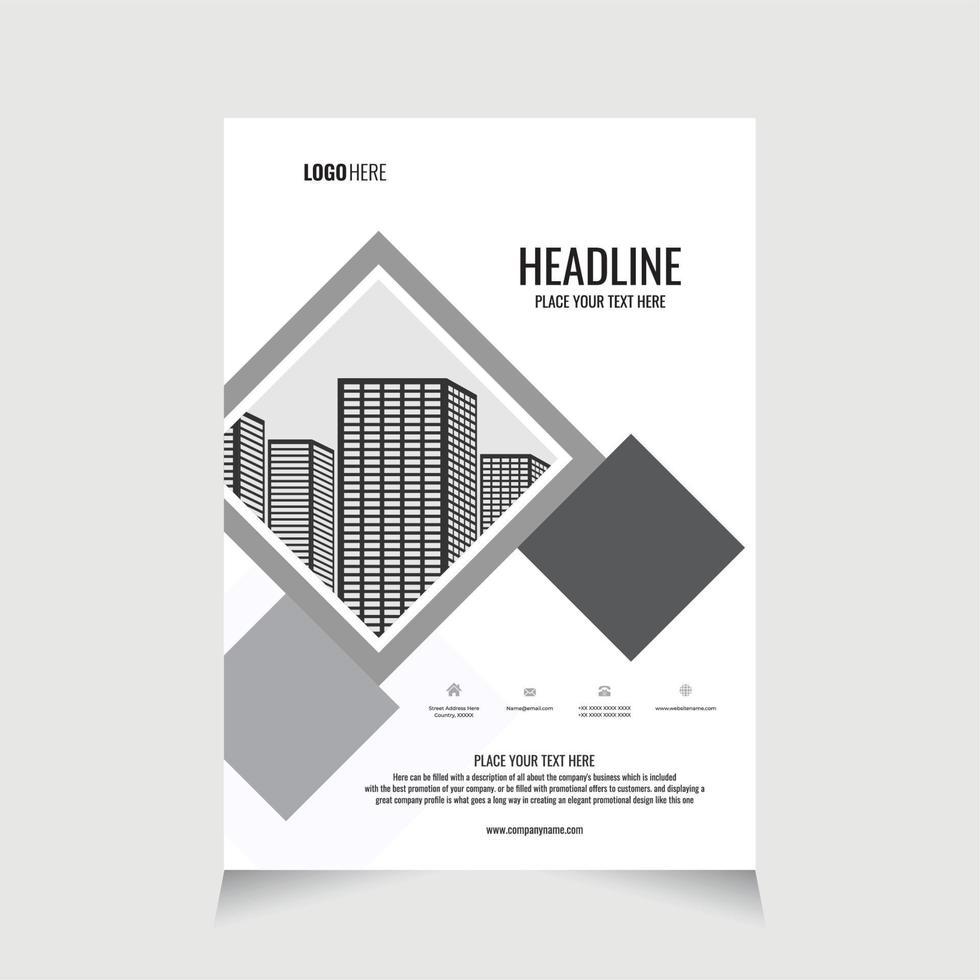 Design flyer template elegant for promotion brochure, flyer promotion vector