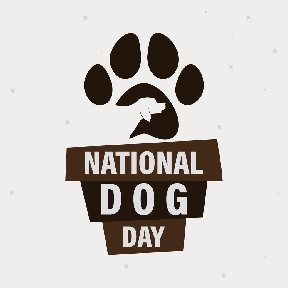National Dog Day vector. 26 august. Background, poster, card, banner