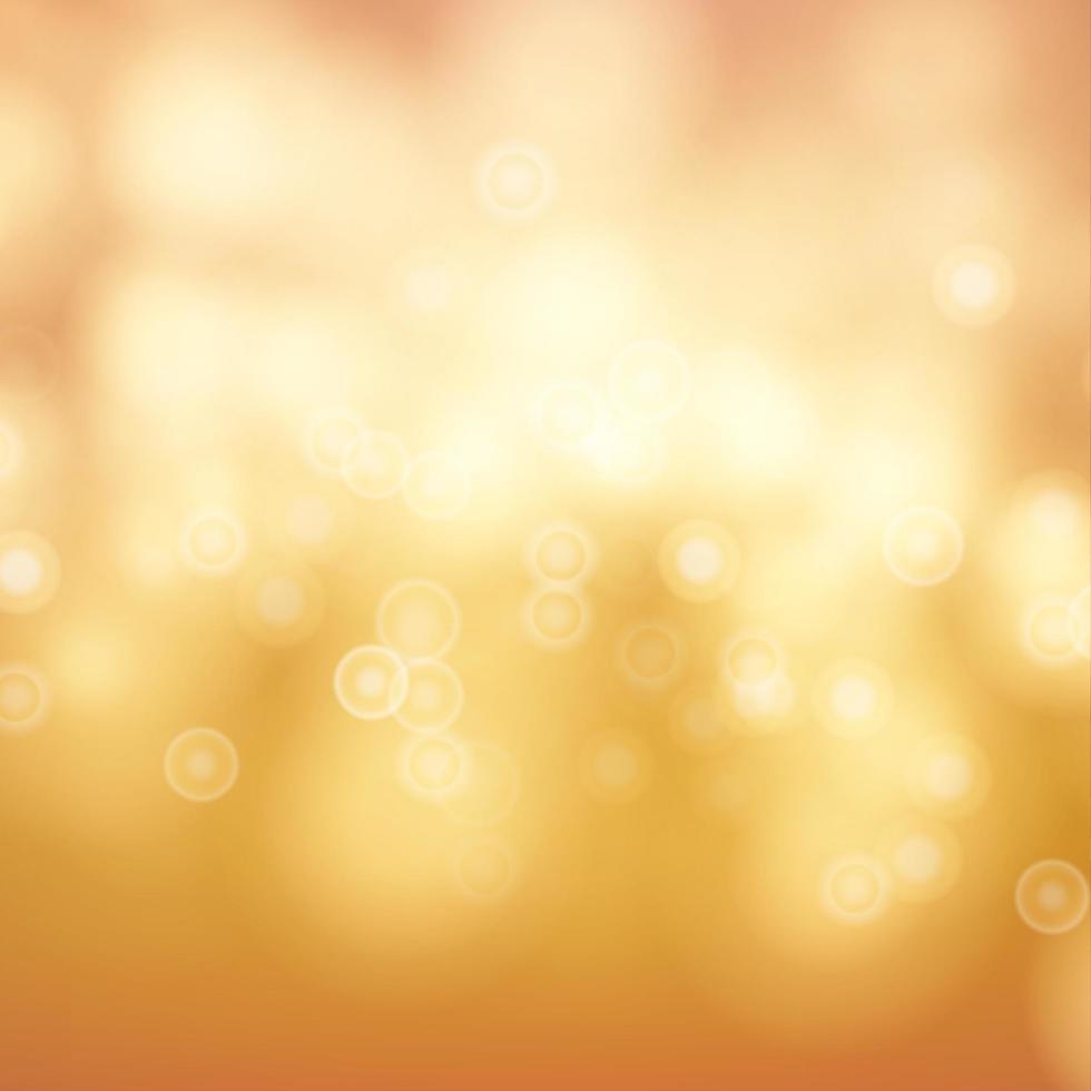 Orange Bokeh Background Vector. Abstract Warm Blur And Bokeh Background. vector