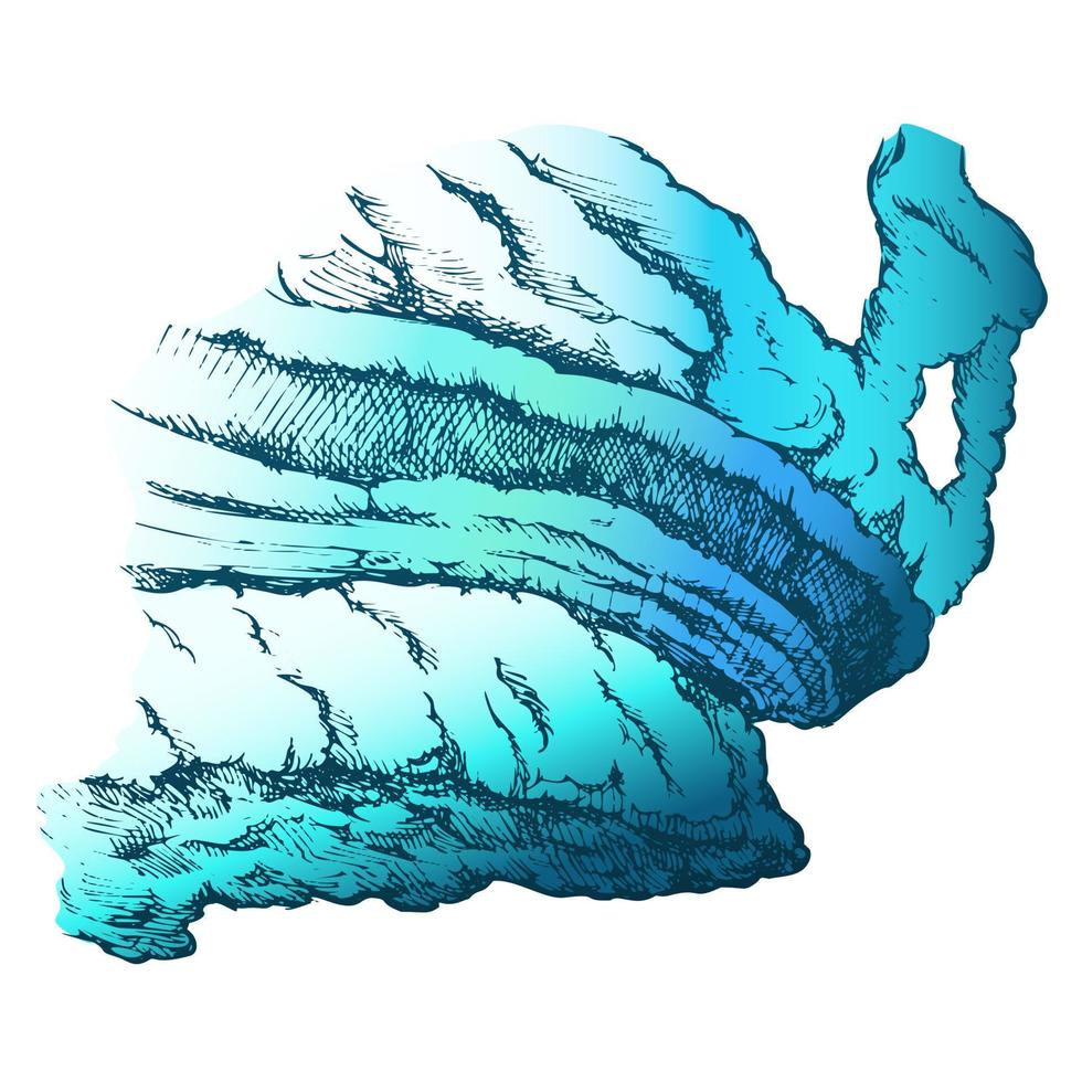 Cloud Of Stormy And Scary Weather Retro Vector