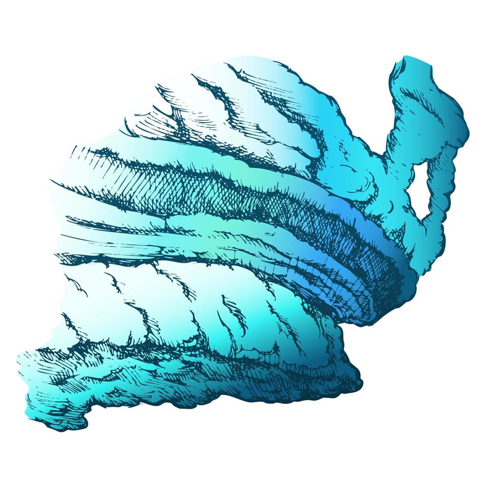 nube de clima tormentoso y aterrador vector retro