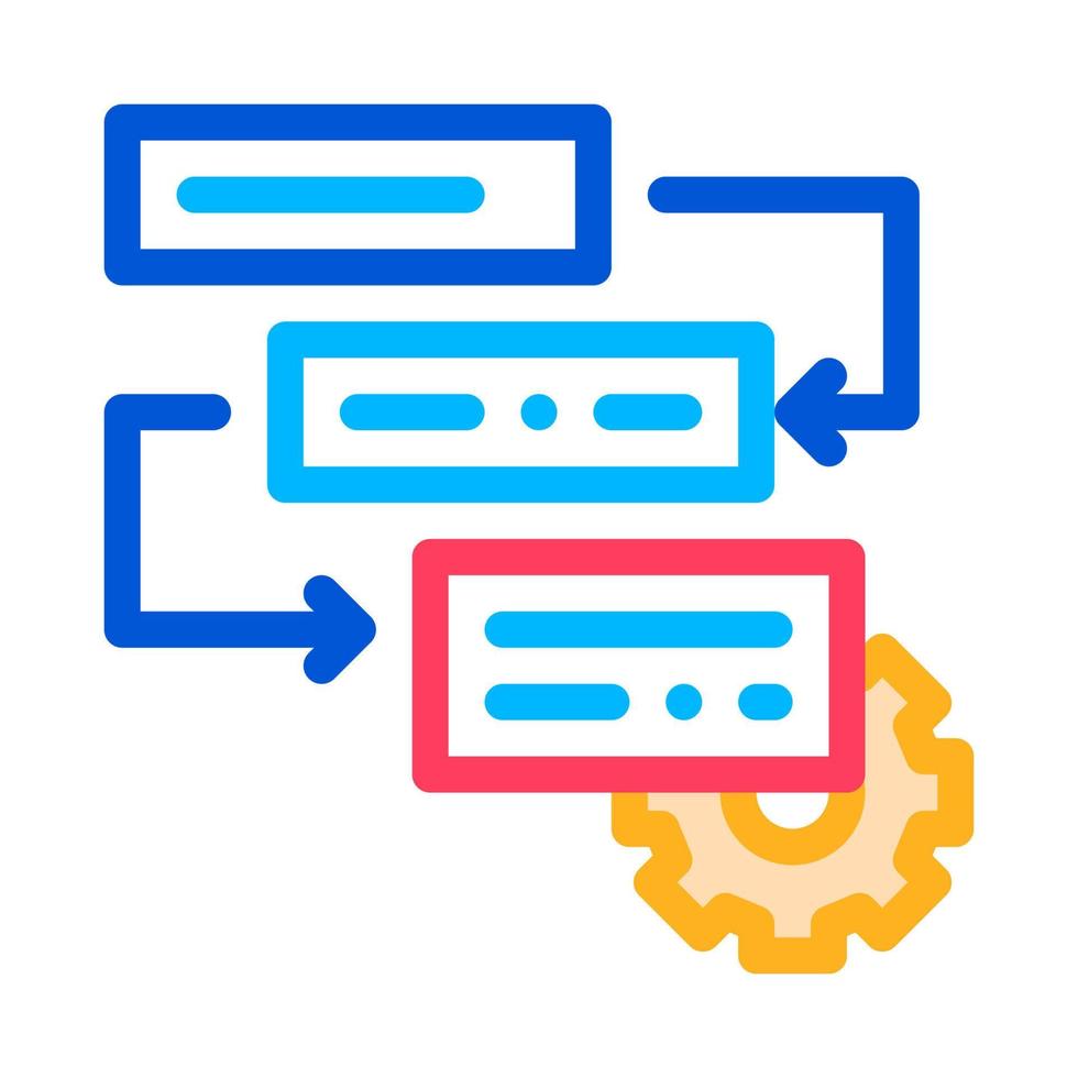 Gear Algorythm System Agile Element Vector Icon