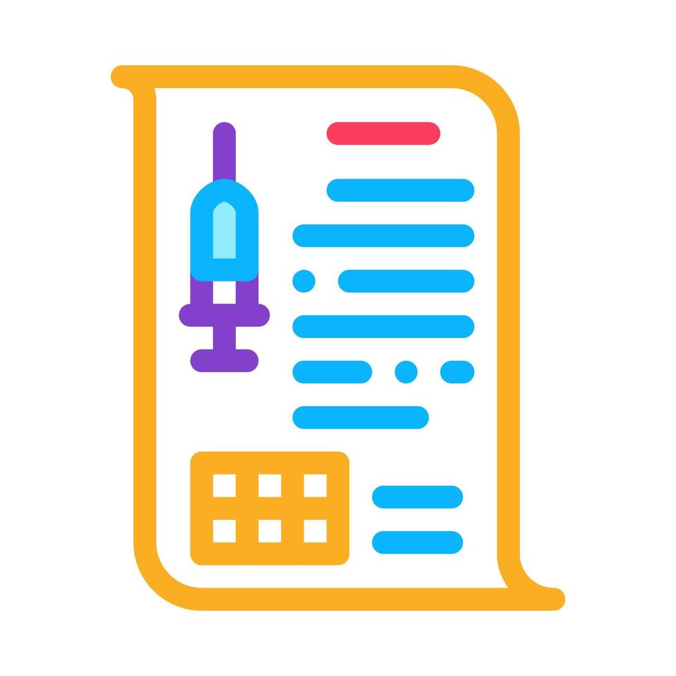 Physician Injection Appointments Icon Vector Outline Illustration