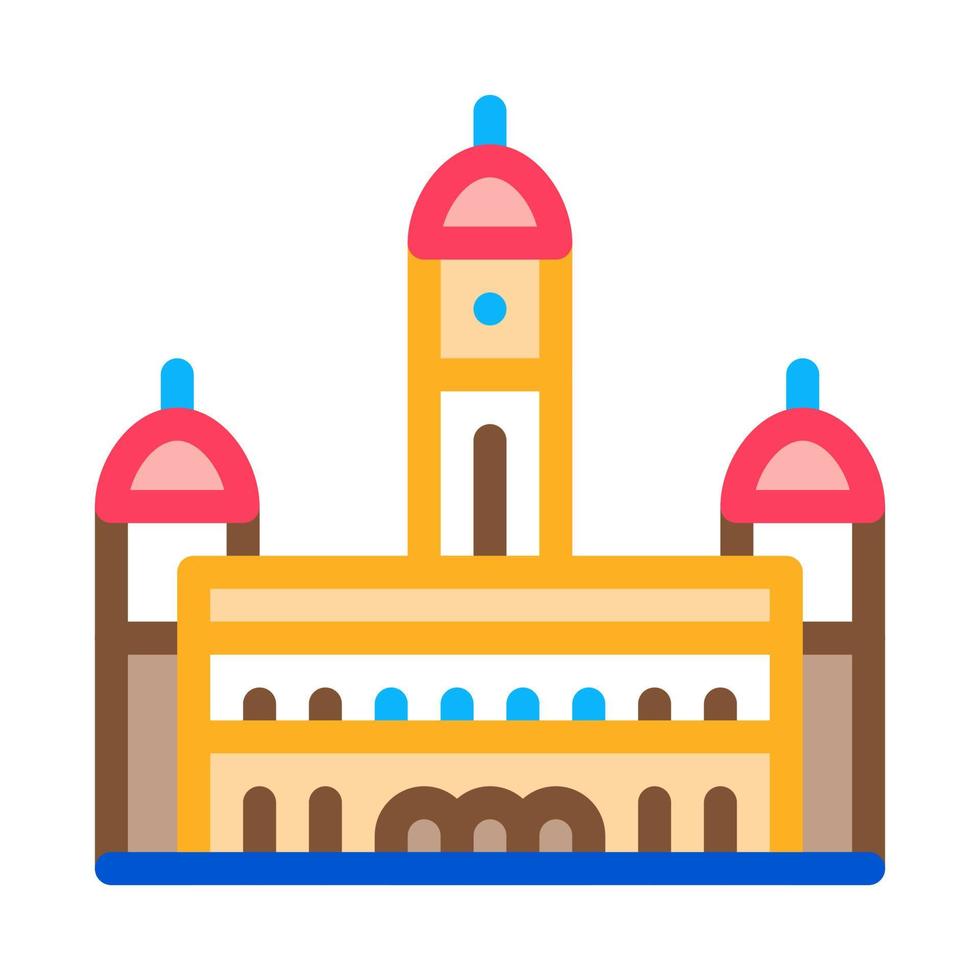 sultan palace abdul - samad icon vector outline illustration