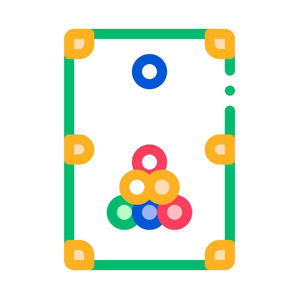 Interactive Game Billiard Vector Thin Line Icon