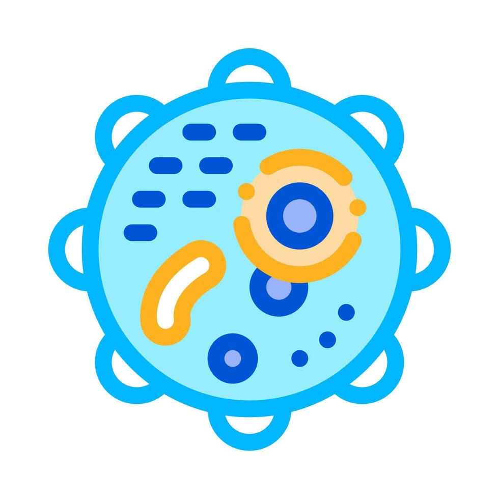 Microscopic Round Bacterium Vector Thin Line Icon