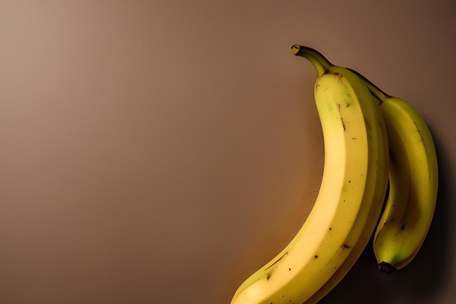 Fresh bananas top view photo