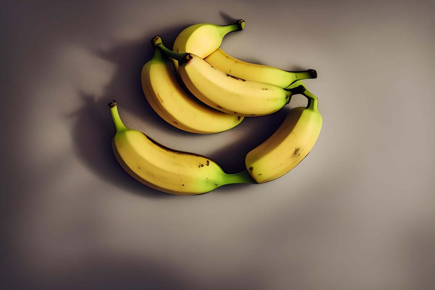 vista superior de plátanos frescos foto