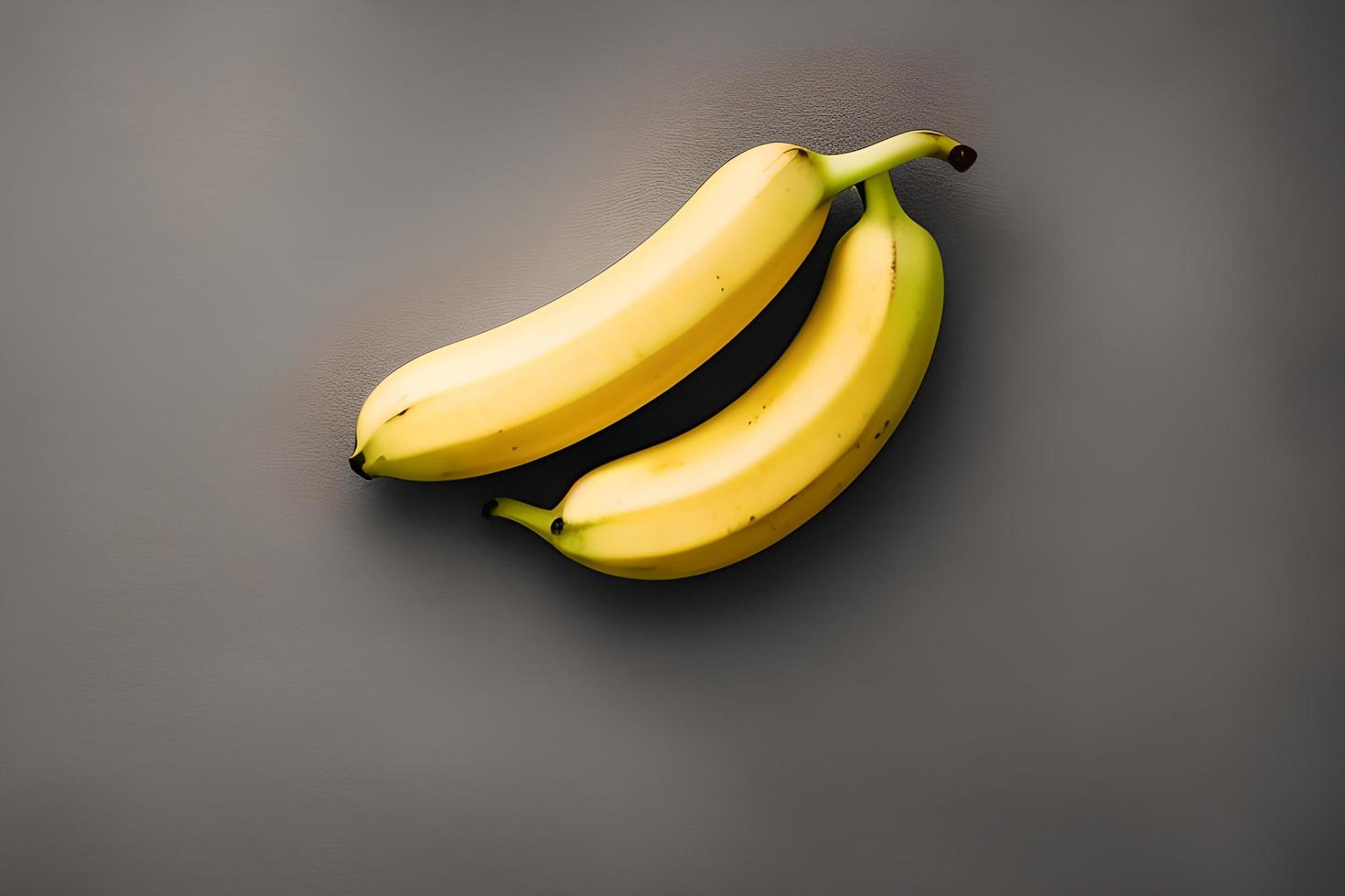 Fresh bananas top view photo