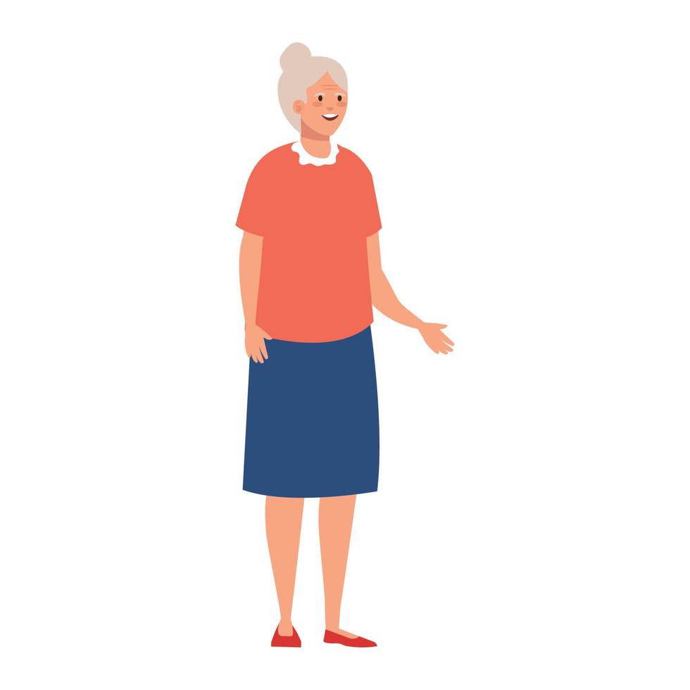 Grandmother avatar old woman vector design