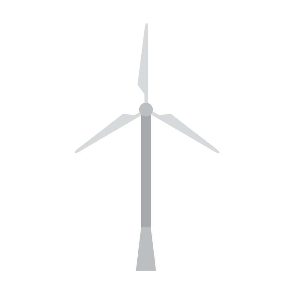 diseño de vector de molino de viento ecológico aislado