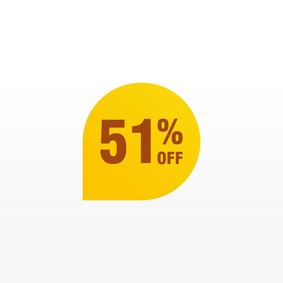 51 discount, Sales Vector badges for Labels, , Stickers, Banners, Tags, Web Stickers, New offer. Discount origami sign banner.
