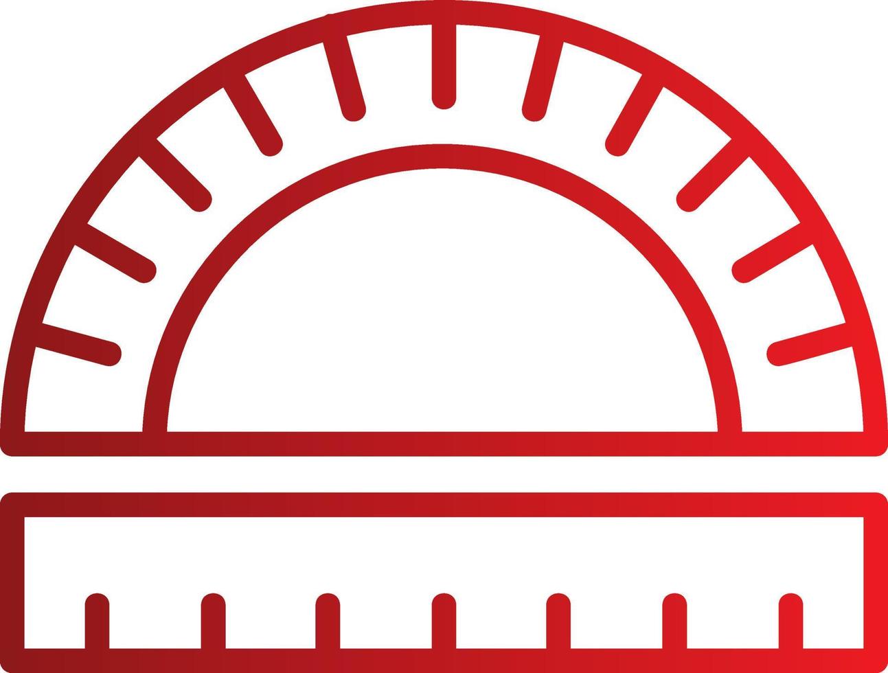 Protractor Vector Icon