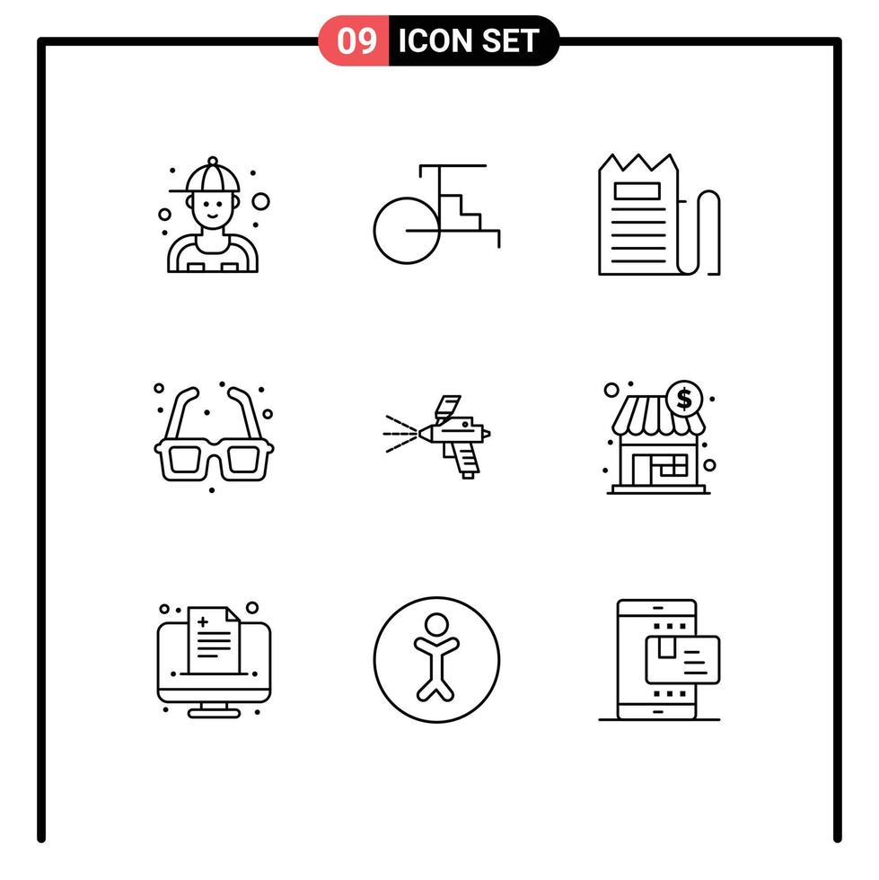 9 Creative Icons Modern Signs and Symbols of valentines day park checkout fountain price Editable Vector Design Elements