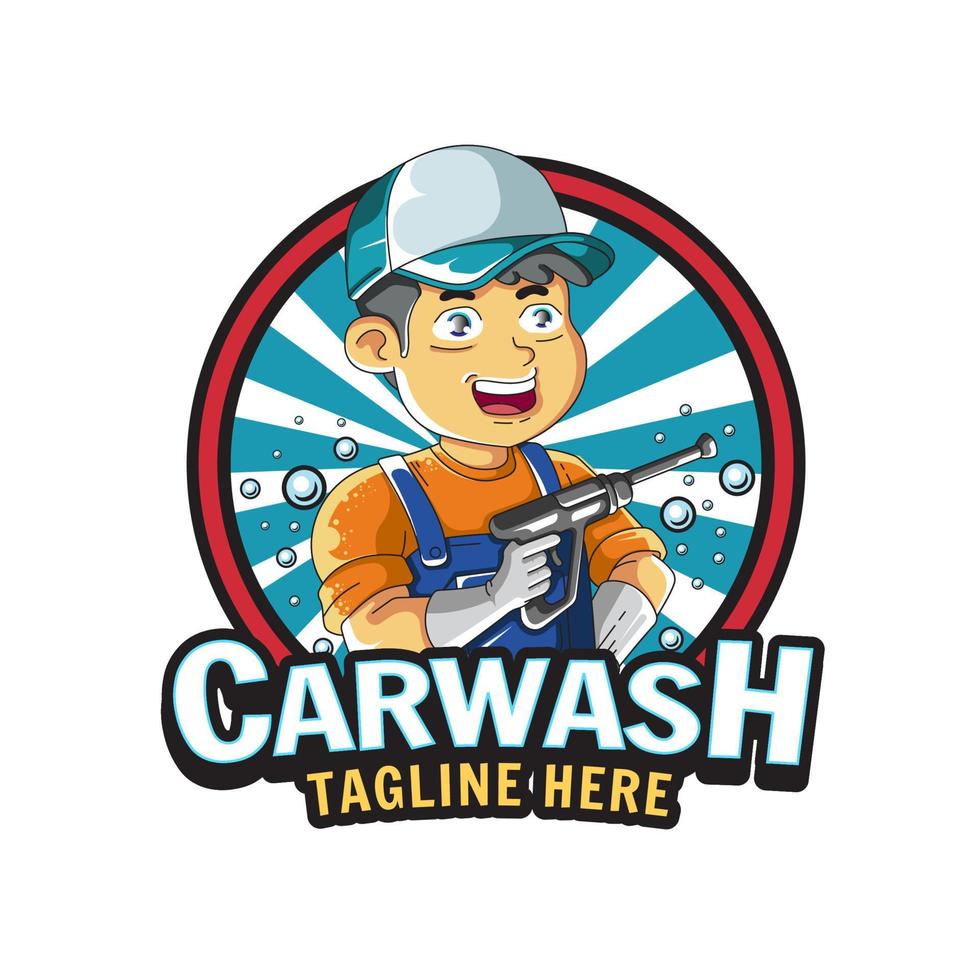 Car Wash Logo Template vector