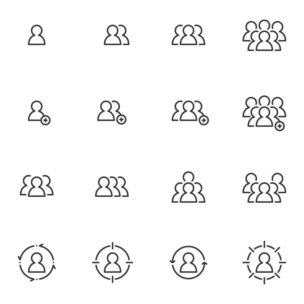 People Icons , Person Work Group Team Vector , Business People