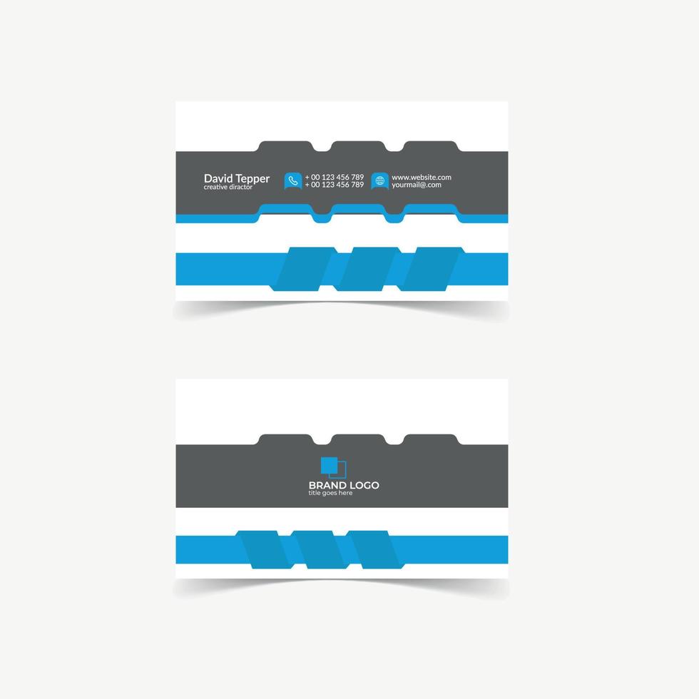 Modern business card design template vector