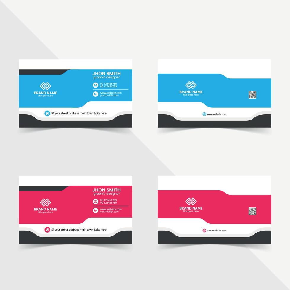 Elegant business card design template vector