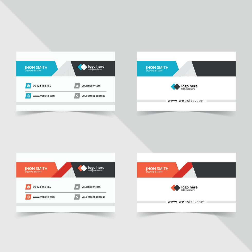 creative business card vector template