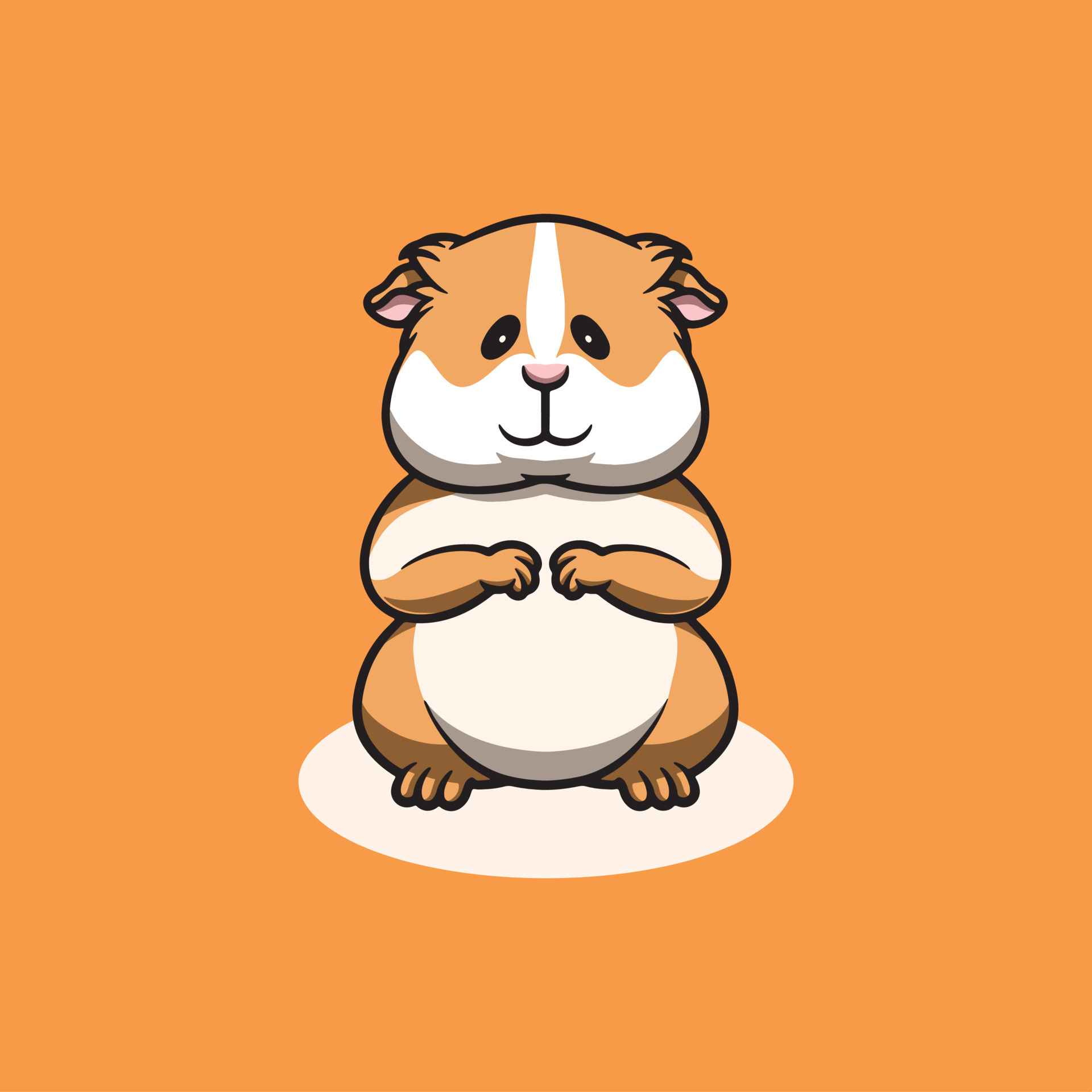 Cute guinea pig cartoon illustration 17444877 Vector Art at Vecteezy