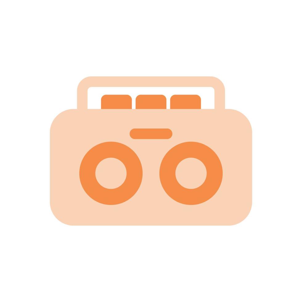 radio audio player icon vector