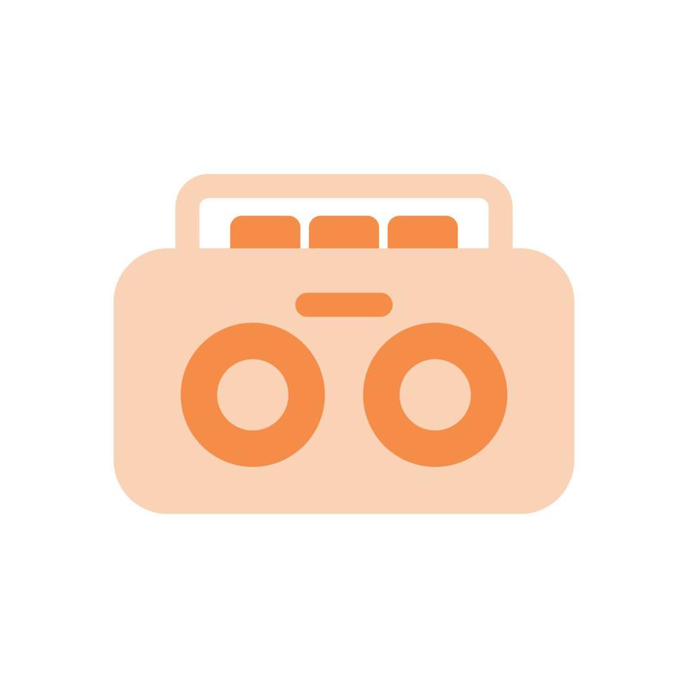 radio audio player icon vector