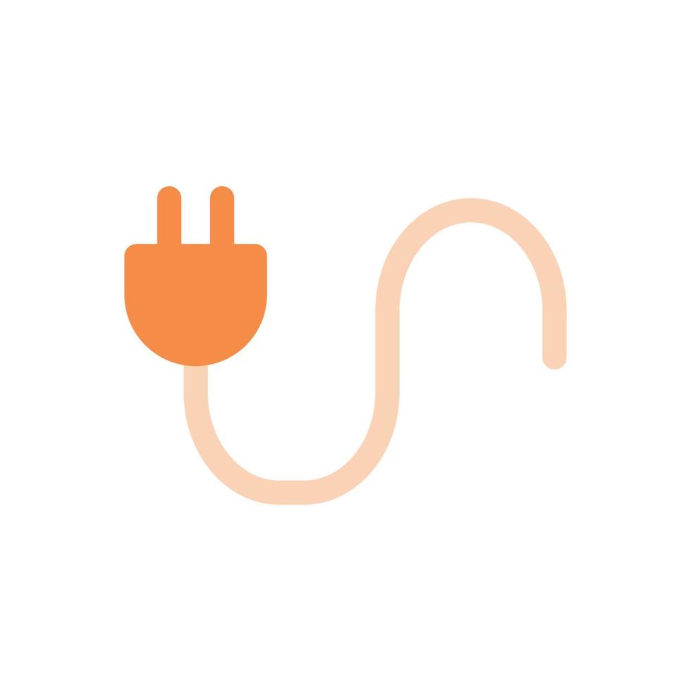 icono de enchufe de cable vector