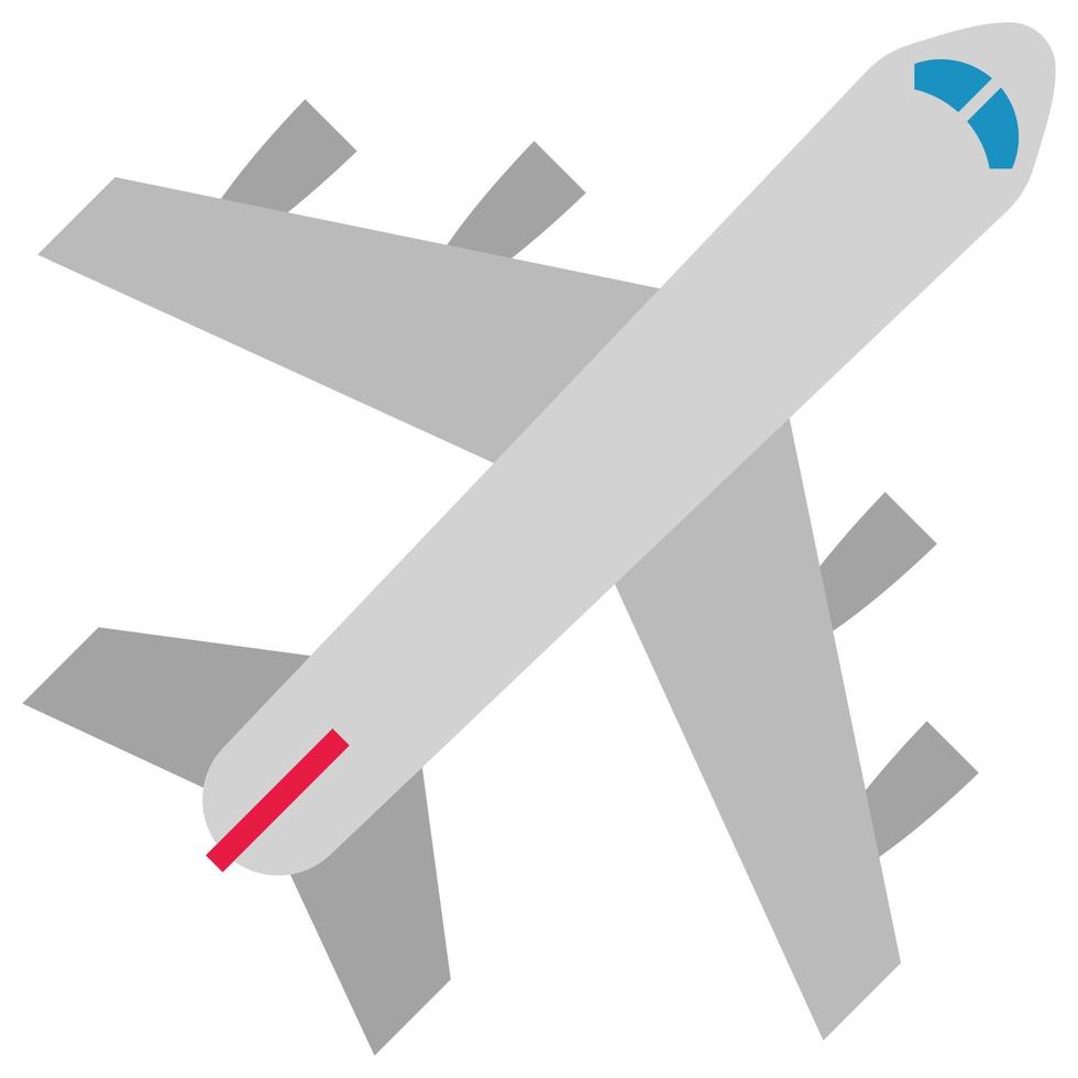 avión - icono de color plano. vector