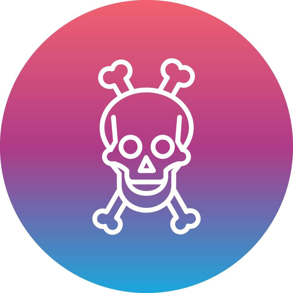 Skull And Bones Vector Icon