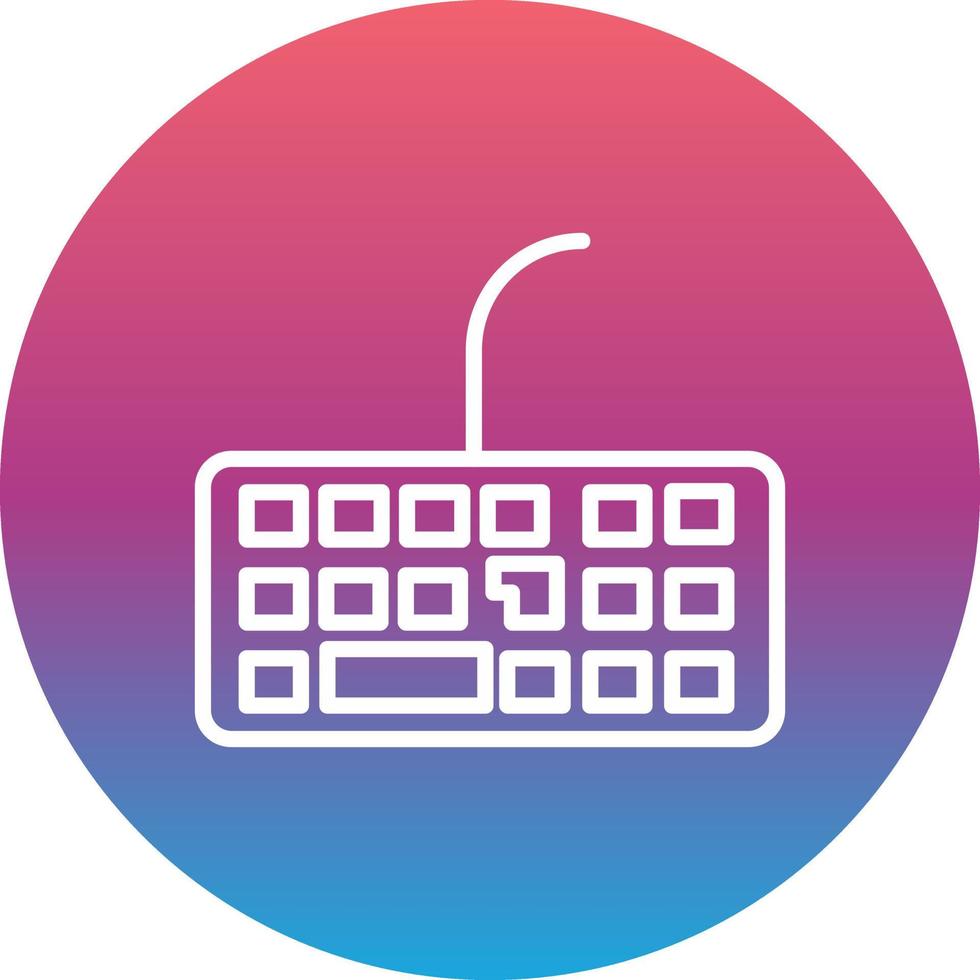 icono de vector de teclado