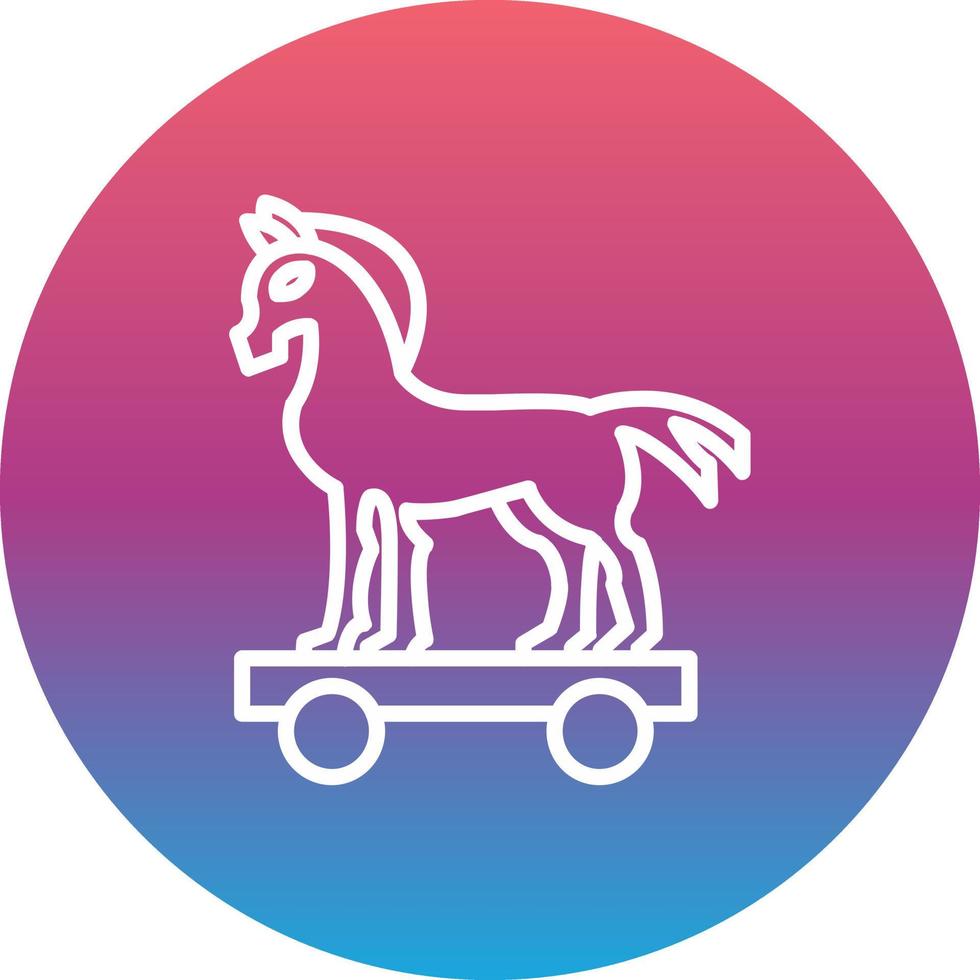 icono de vector de caballo de troya