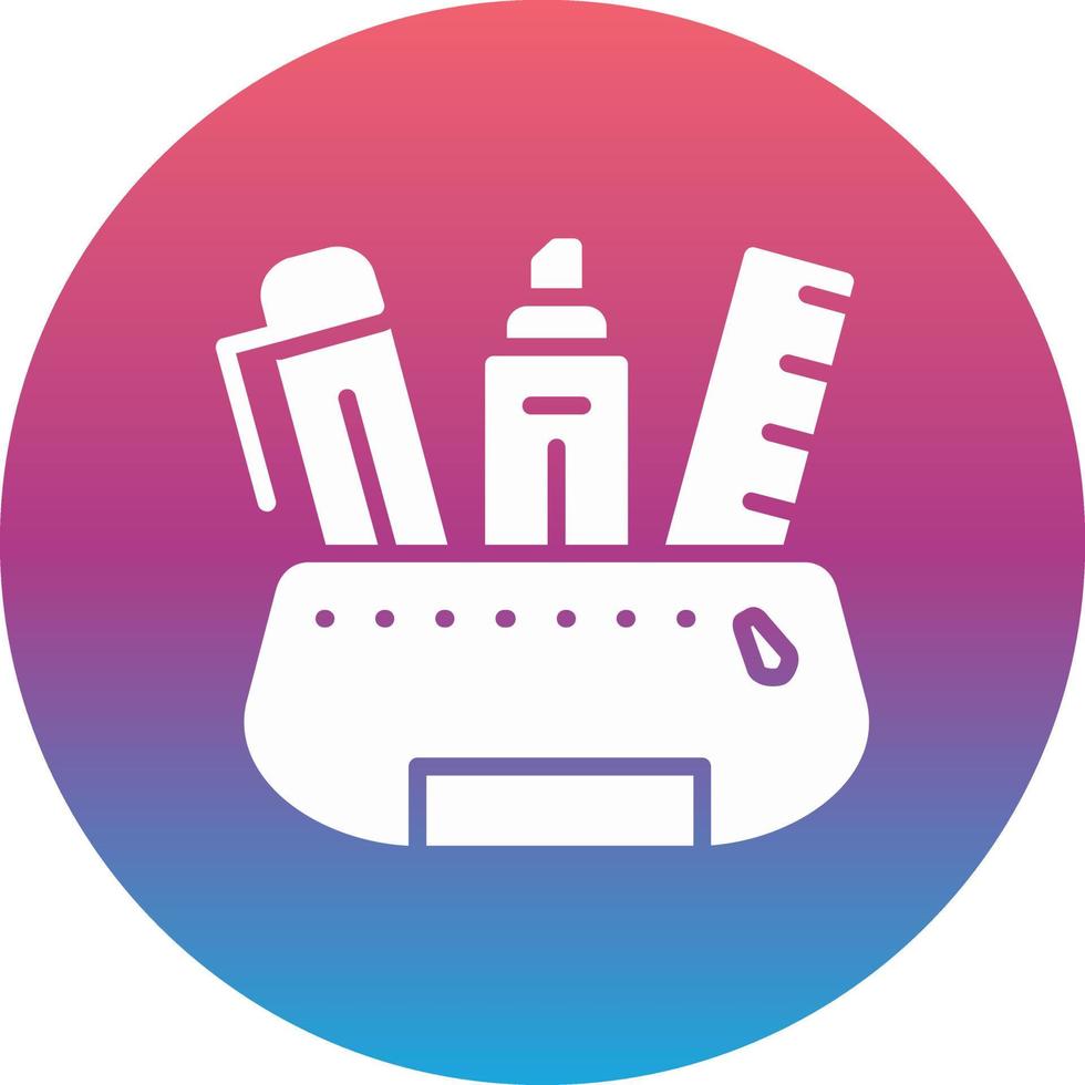Pencil case Vector Icon