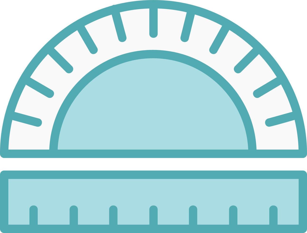 Protractor Vector Icon