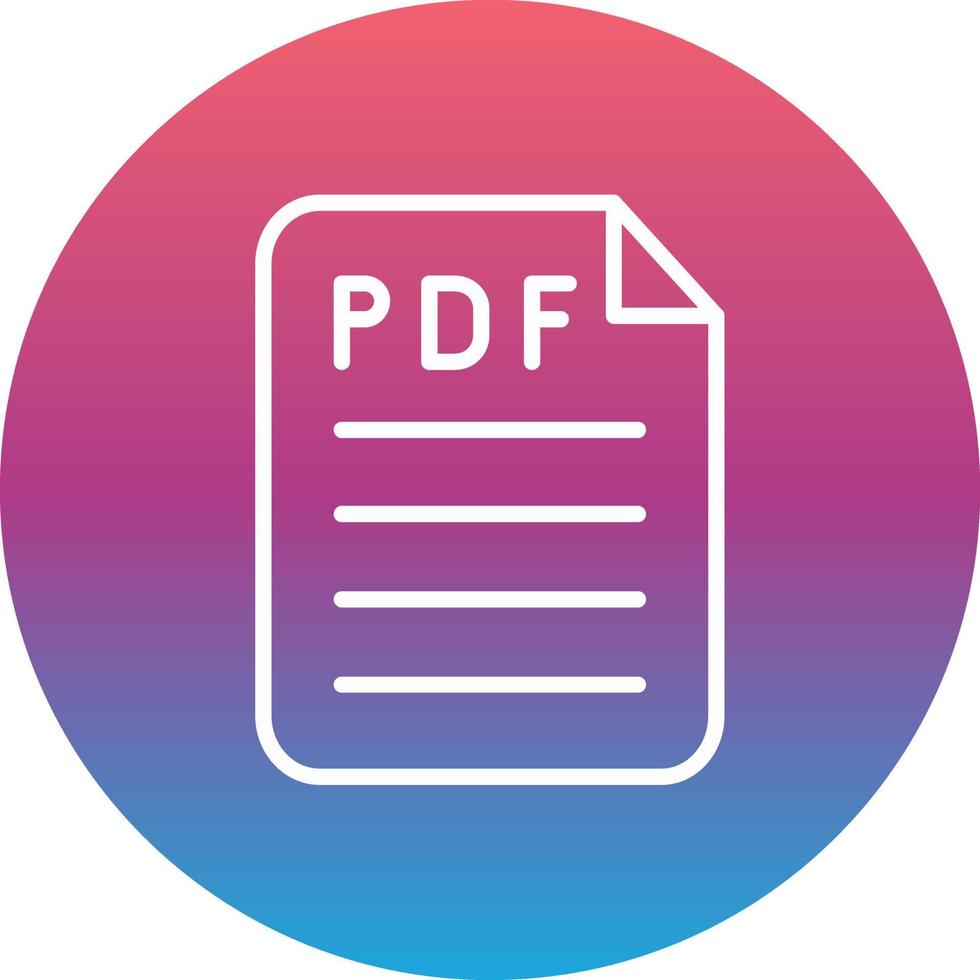 Pdf Vector Icon