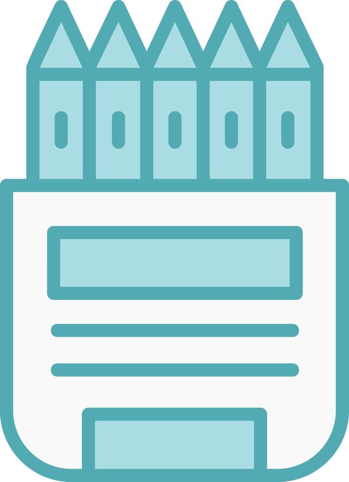 Color Pencils Vector Icon