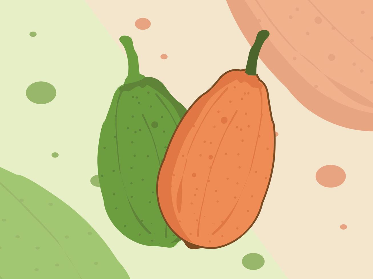 frutas de verano saludables papayas dulces vector