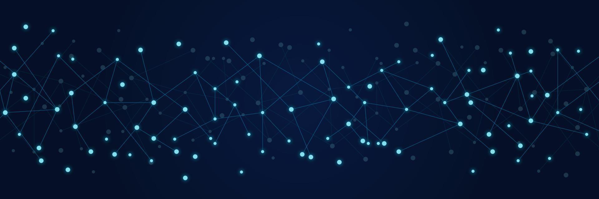 Abstract network technology geometric dots. Network clipart. Connecting dots and lines. Global network connection. Digital technology with plexus background. Vector illustration