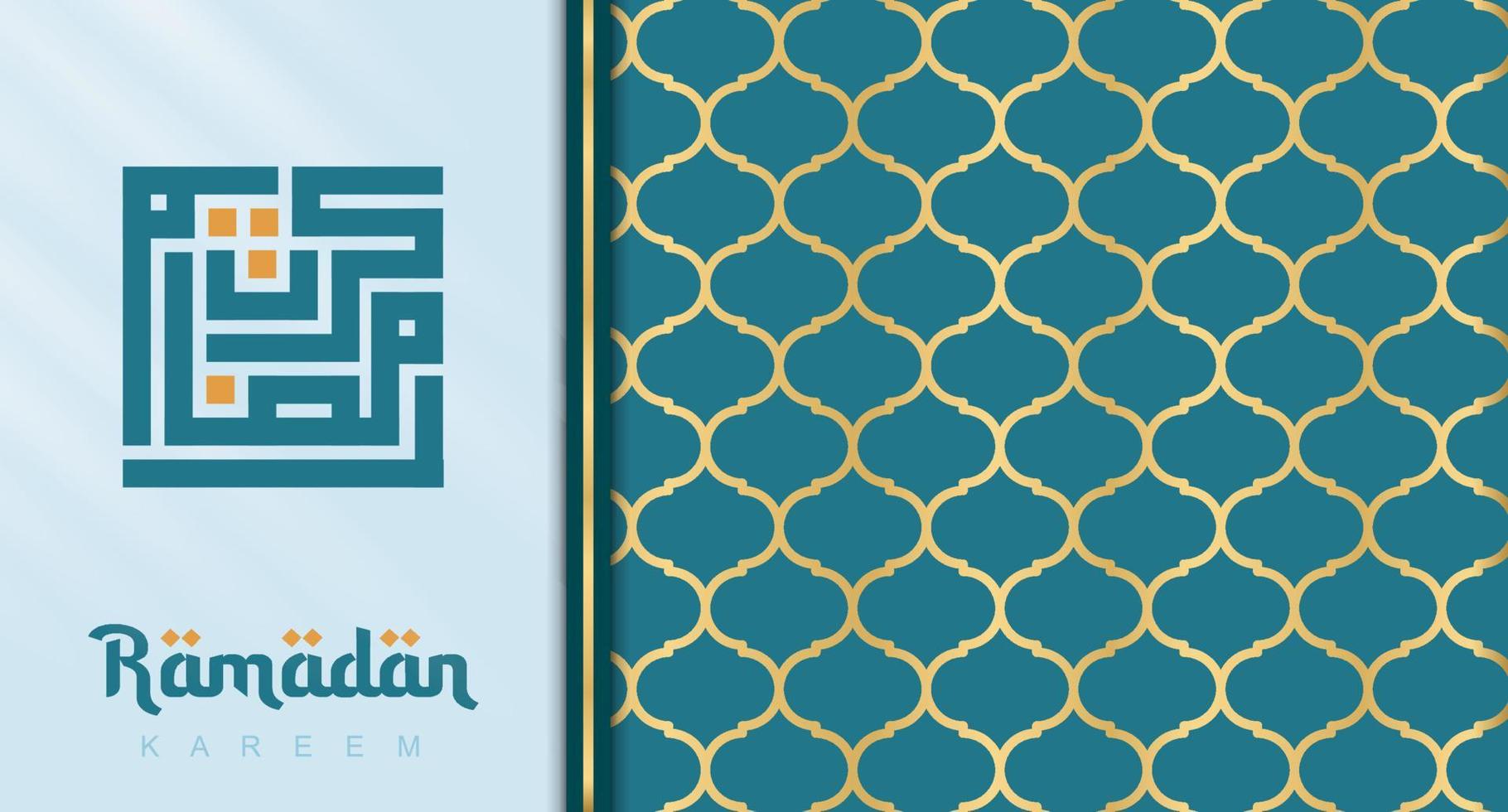 Ramadan kareem islamic greeting card background. Ramadan islamic holiday invitation. Vector illustration