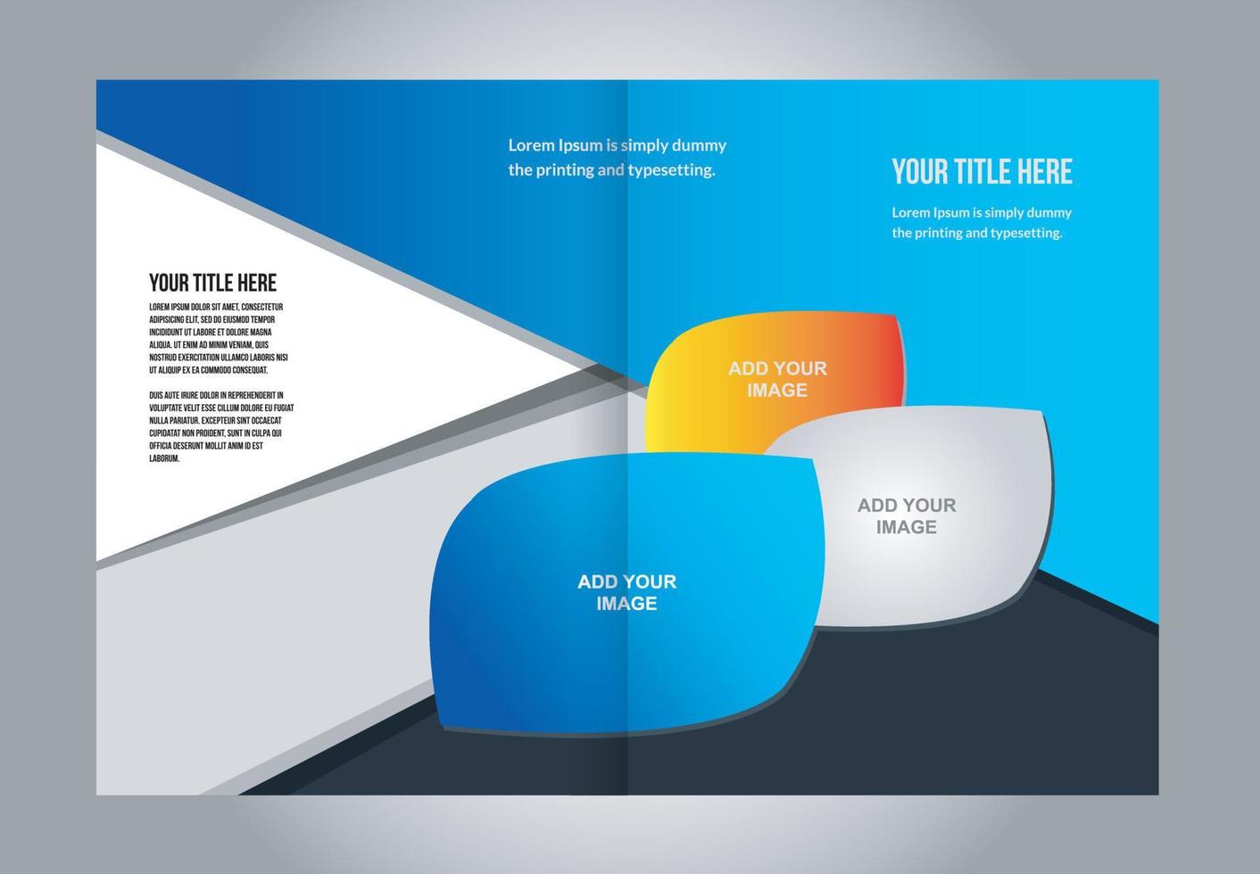 Brochure template vector