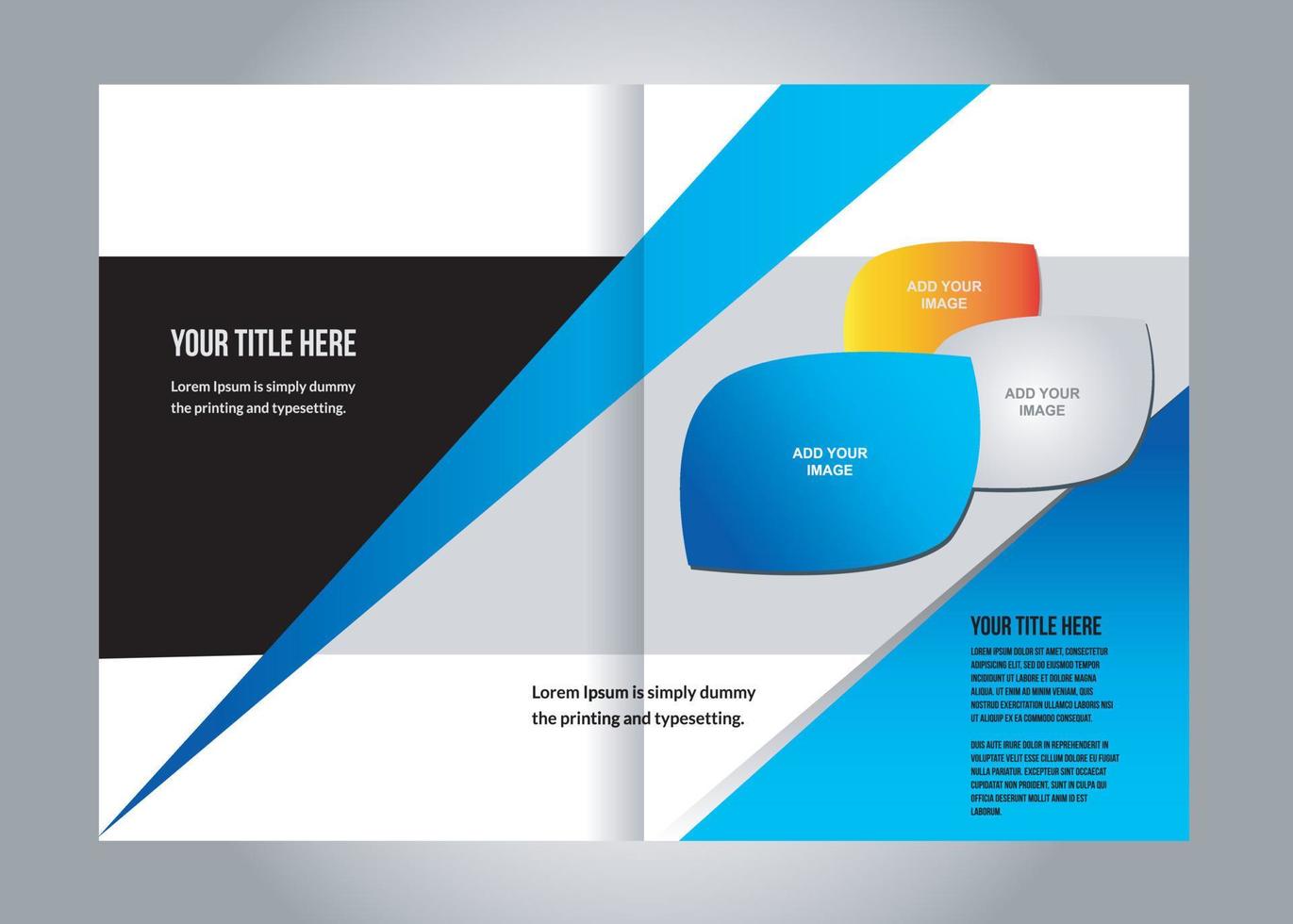 Brochure template vector