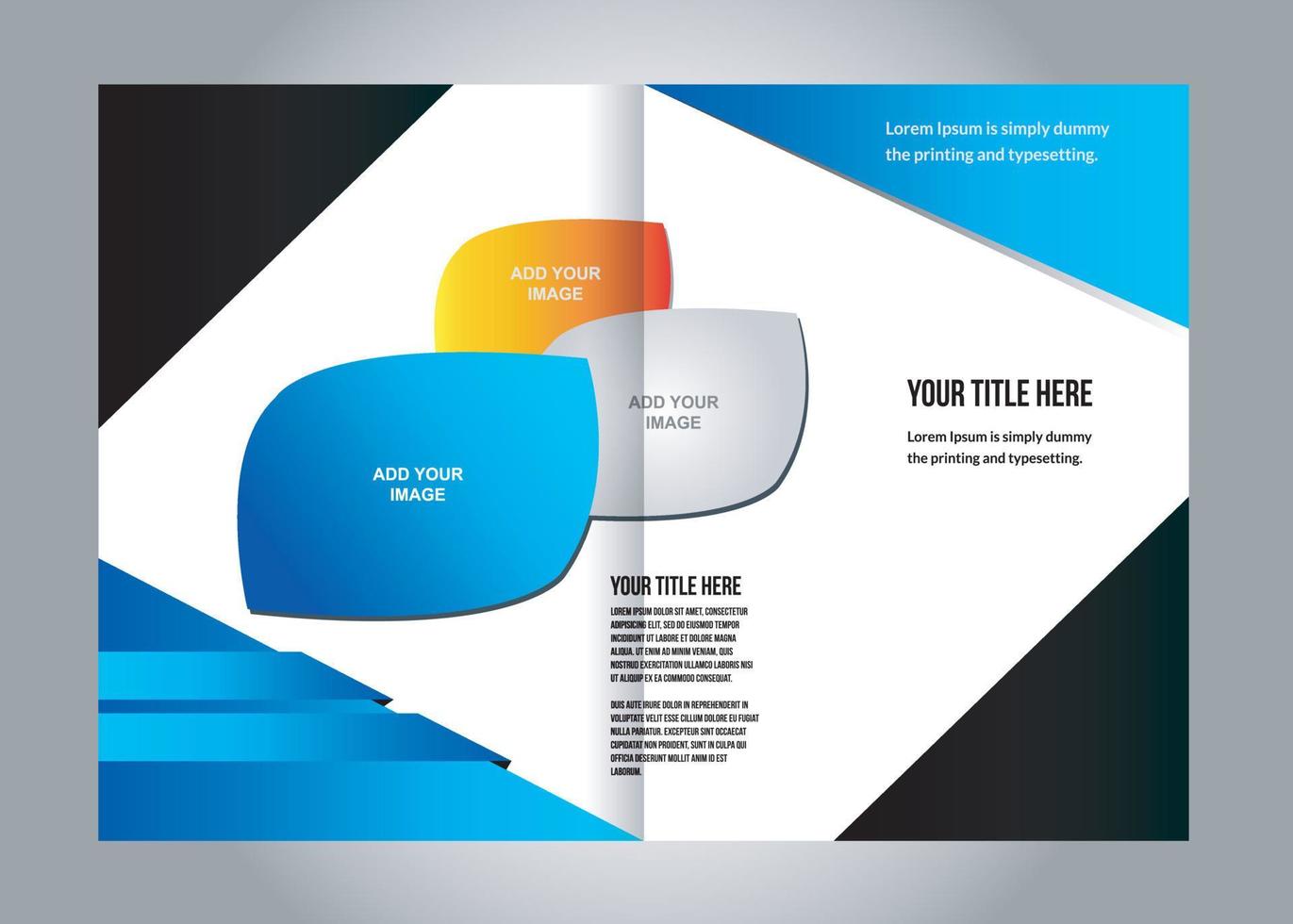 Brochure template vector