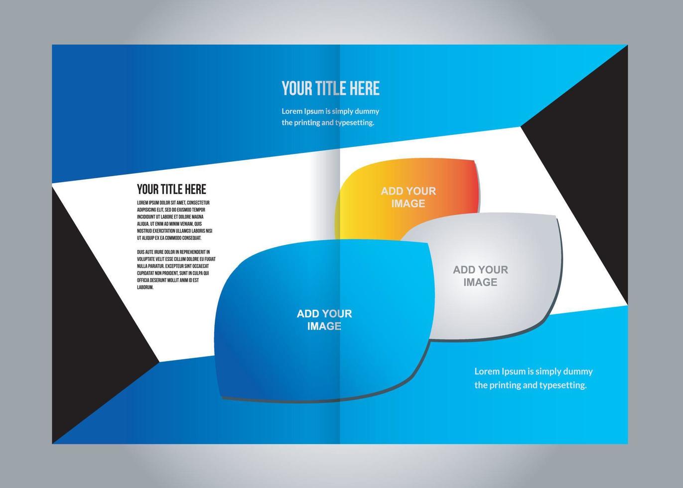 Brochure template vector
