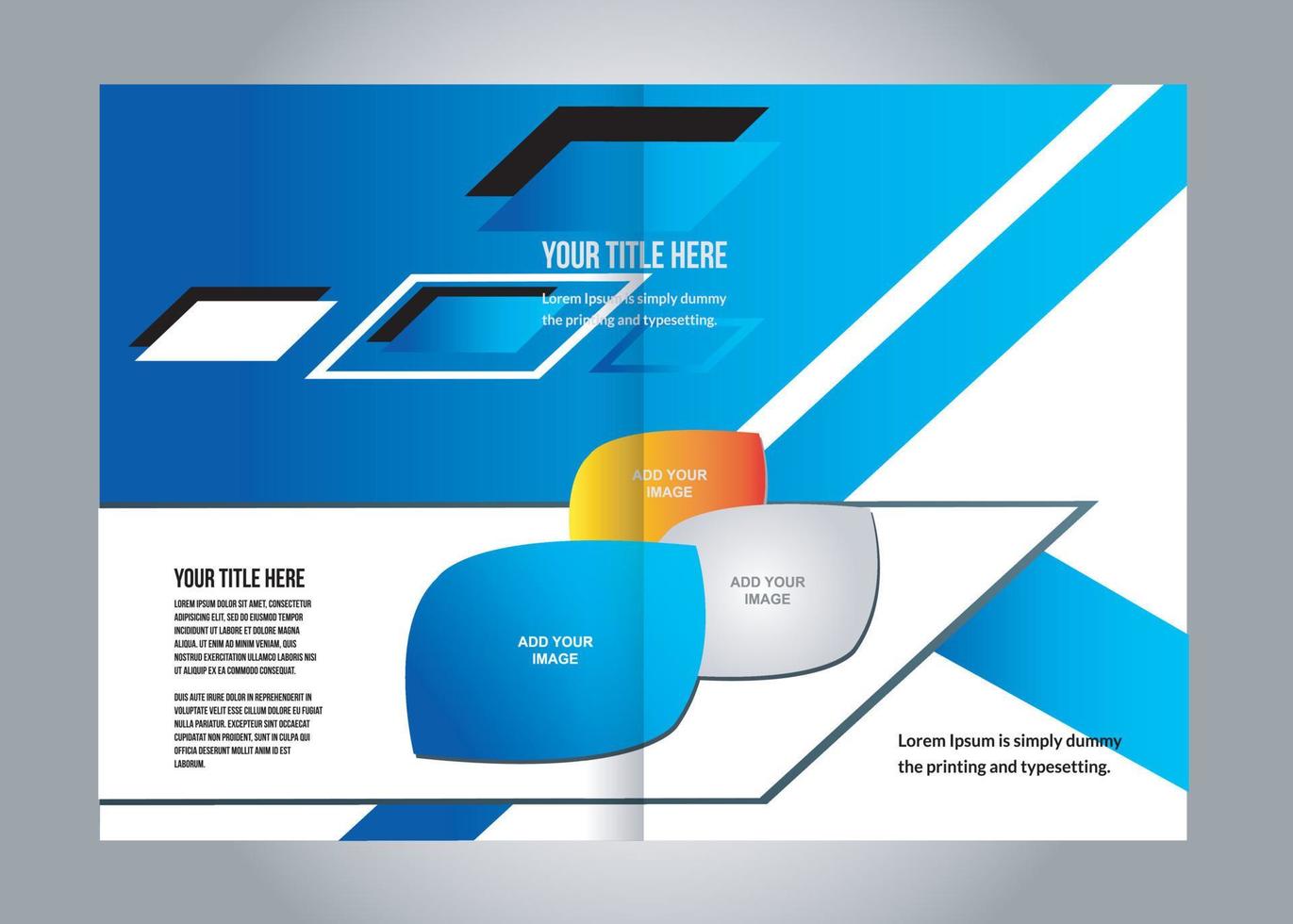 Brochure template vector