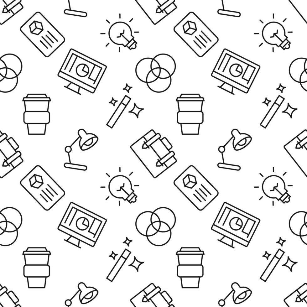 Seamless repeating pattern of graphic design for web sites, wrapping, printing, postcards, web sites, apps vector