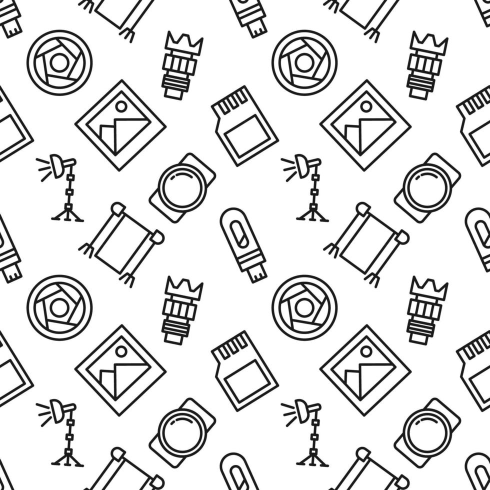 Seamless repeating pattern of photography for web sites, wrapping, printing, postcards, web sites, apps vector