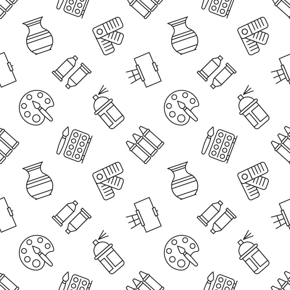 Vector seamless pattern of art and painting for web sites, wrapping, printing, postcards, web sites, apps